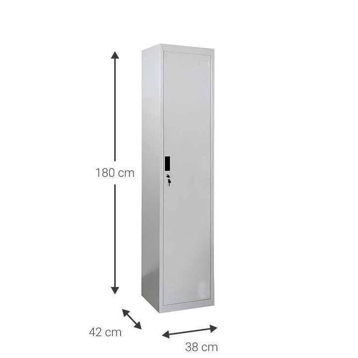 Μεταλλικός Φοριαμός Damian 1D Slim 38x42x180