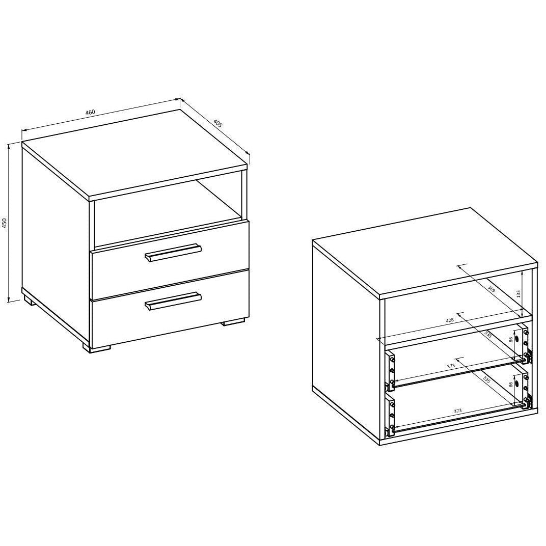 Nightstand Verti 46x40.5x45