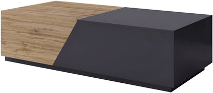 Τραπεζάκι Σαλονιού Twilight Φυσικό-Μαύρο 110x50x35