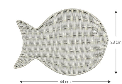 Σουπλά Fishy Λευκό 43x33εκ