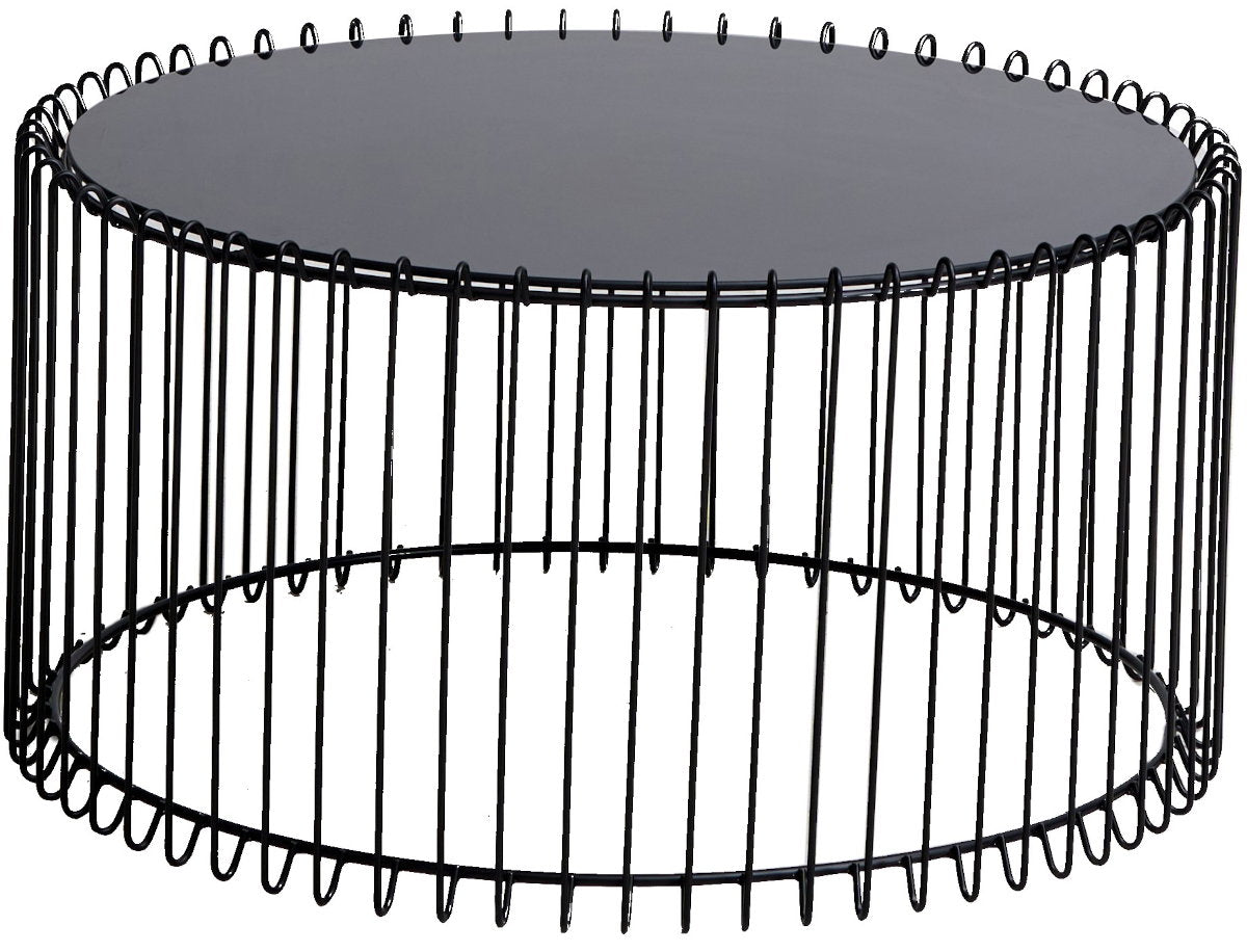 Temporal Round Coffee Table Black 80x80x40.5