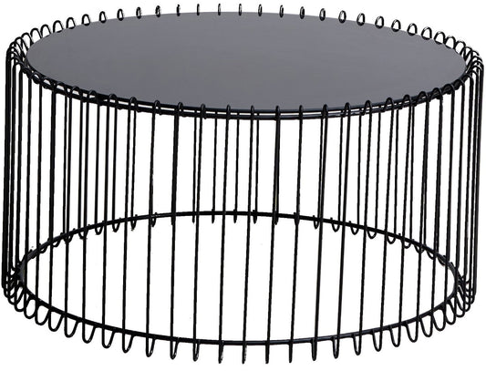 Temporal Round Coffee Table Black 80x80x40.5