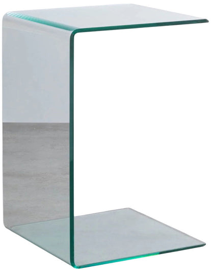 Crystal Crescent Side Table 40x40x60