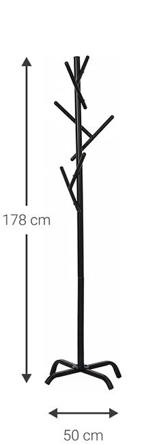 Καλόγερος Eirid Μαύρο 50x50x178