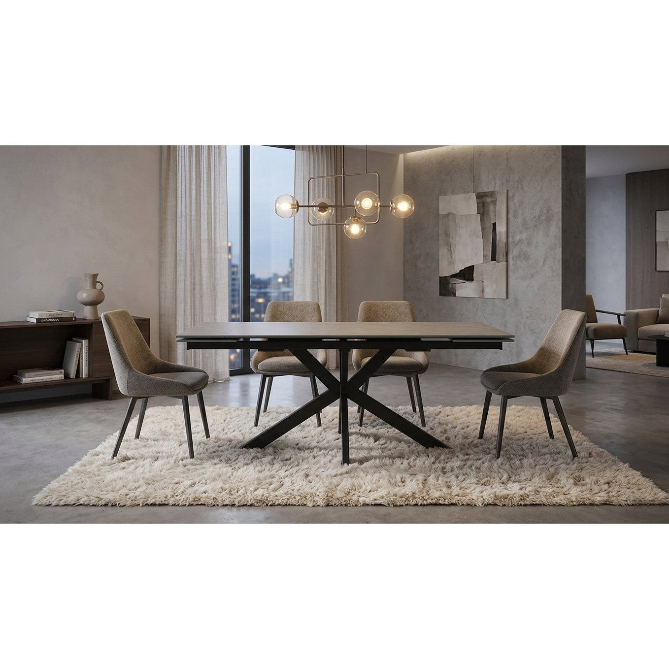 Τραπέζι Duncan Επεκτεινόμενο 160x90x75