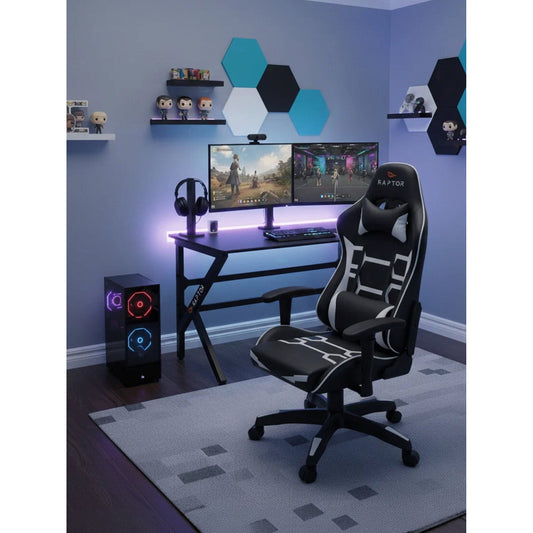 Γραφείο Gaming Raptor Crimson Μαύρο 120x60x75