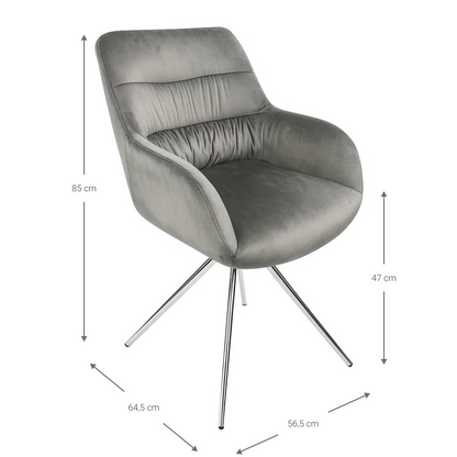 Καρέκλα Sadie 64.5x56.5x85