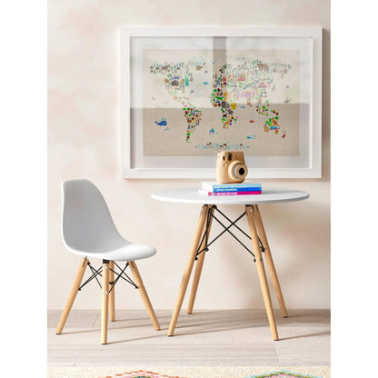 Τραπέζι Fiorino Round Λευκό 80x80x74
