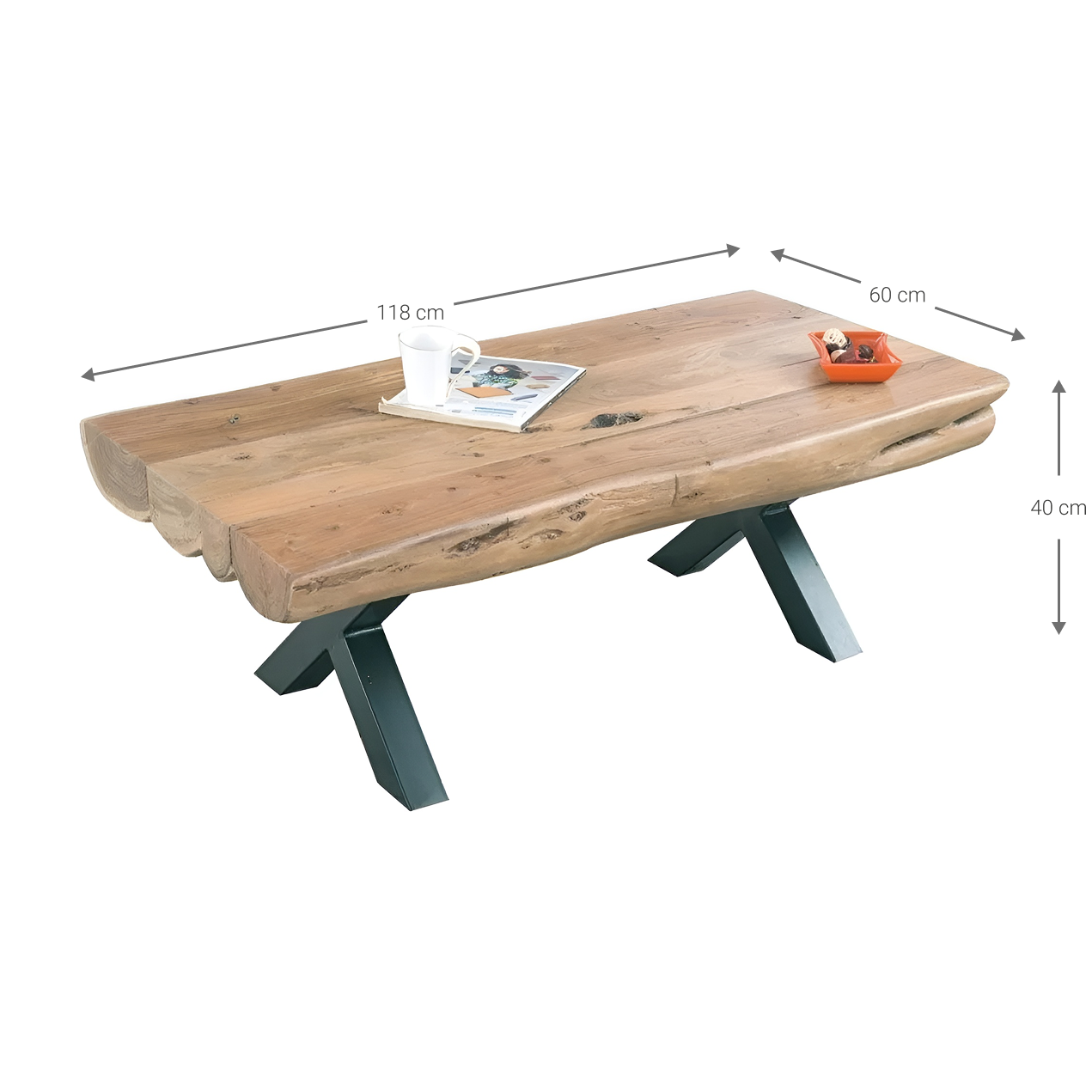 Τραπεζάκι Σαλονιού Kiran 118x60x40