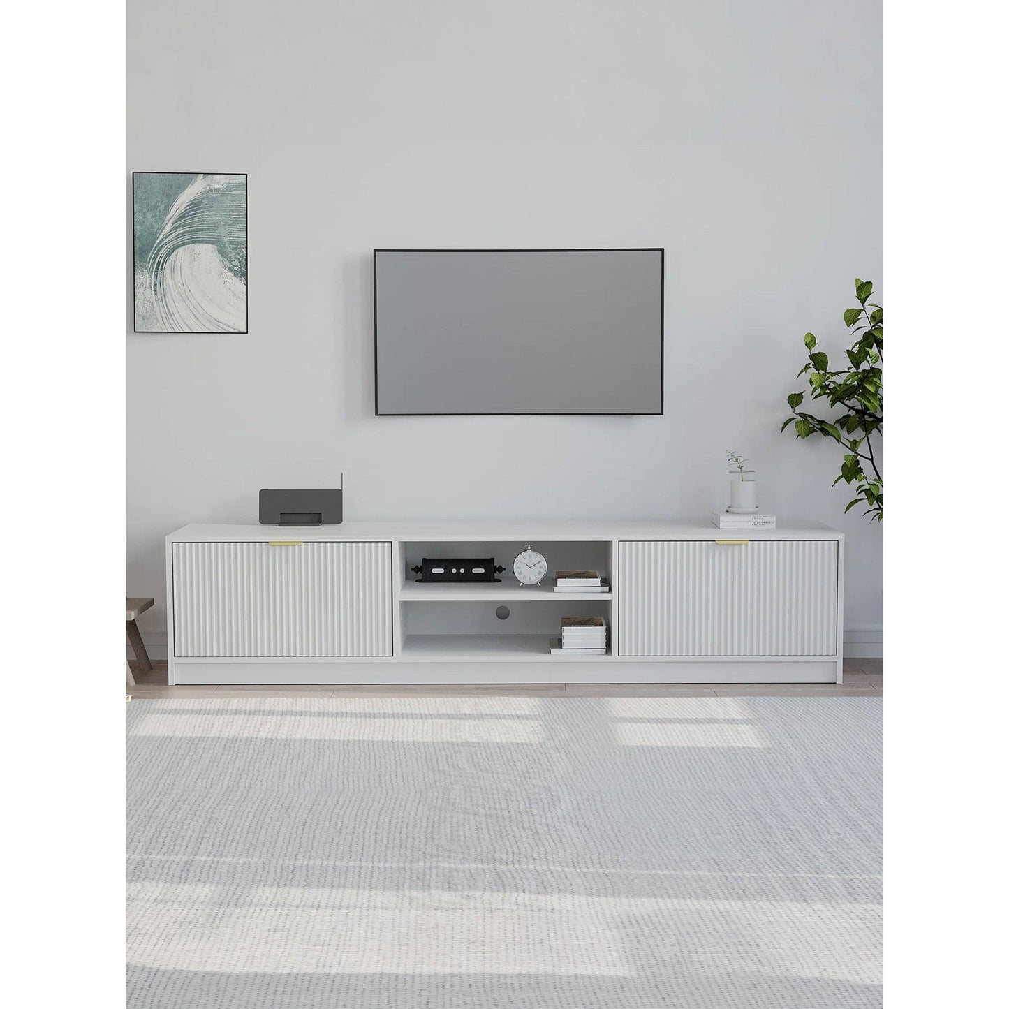 TV Stand Allegro Plus White 180x40x40