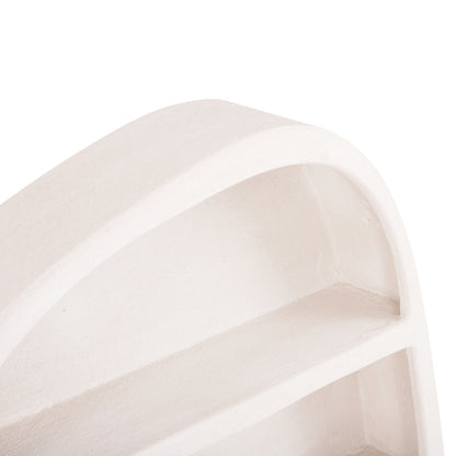 ΡΑΦΙ ΤΟΙΧΟΥ ΣΕΙΡΑ SANTORINI HM18058 MDF ΣΕ ΥΠΟΛΕΥΚΟ ΧΡΩΜΑ 95x18x100Υεκ.