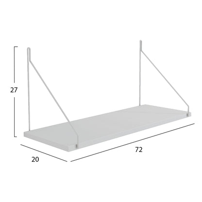 ΡΑΦΙ ΤΟΙΧΟΥ AGILAN ΜΕΛΑΜΙΝΗΣ ΛΕΥΚΟ 72x20x27