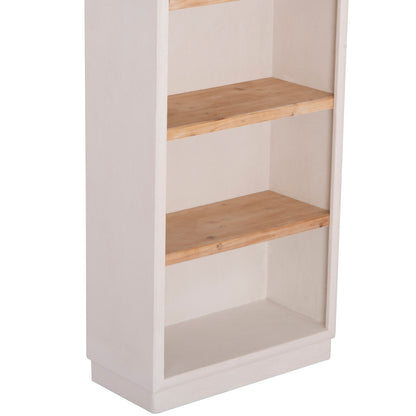 ΡΑΦΙΕΡΑ ΣΕΙΡΑ SANTORINI HM18044 MDF ΥΠΟΛΕΥΚΟ-ΡΑΦΙΑ ΞΥΛΟ ΕΛΑΤΟΥ ΦΥΣΙΚΟ 80x38x188,5Υεκ.