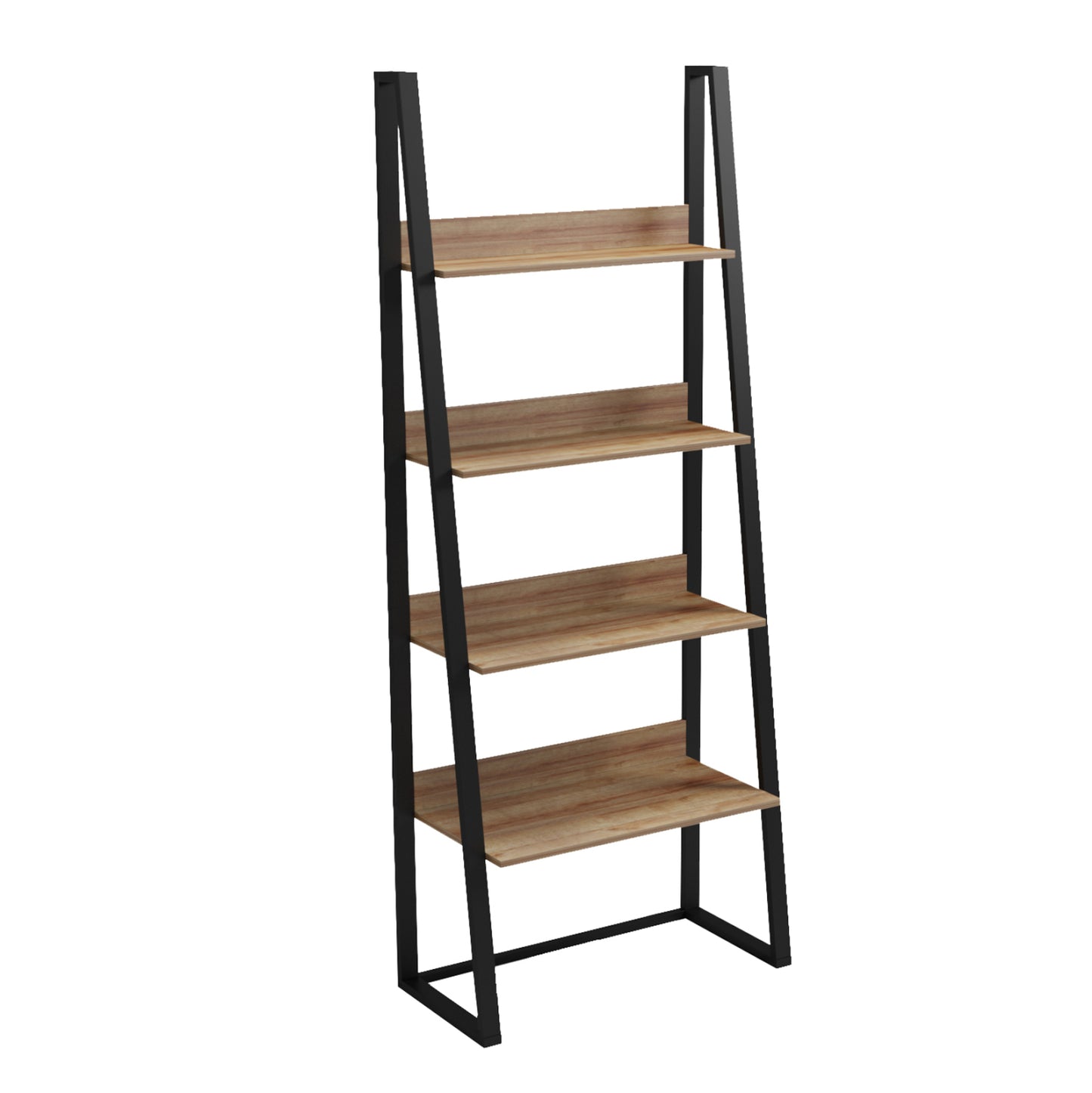 ΡΑΦΙΕΡΑ IZABEL ΜΕΤΑΛΛΟ ΜΕΛΑΜΙΝΗ ΣΕ OAK 75x36x185