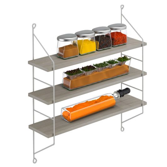 ΡΑΦΙΕΡΑ ΤΟΙΧΟΥ ACHALA ΜΕΛΑΜΙΝΗΣ SONOMA 60x15x68