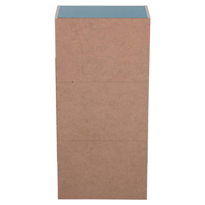 ΡΑΦΙΕΡΑ ΤΟΙΧΟΥ CUBICON HM9941.05 ΜΠΛΕ-ΛΕΥΚΗ ΜΕΛΑΜΙΝΗ 38,5x23,5x80Υεκ.