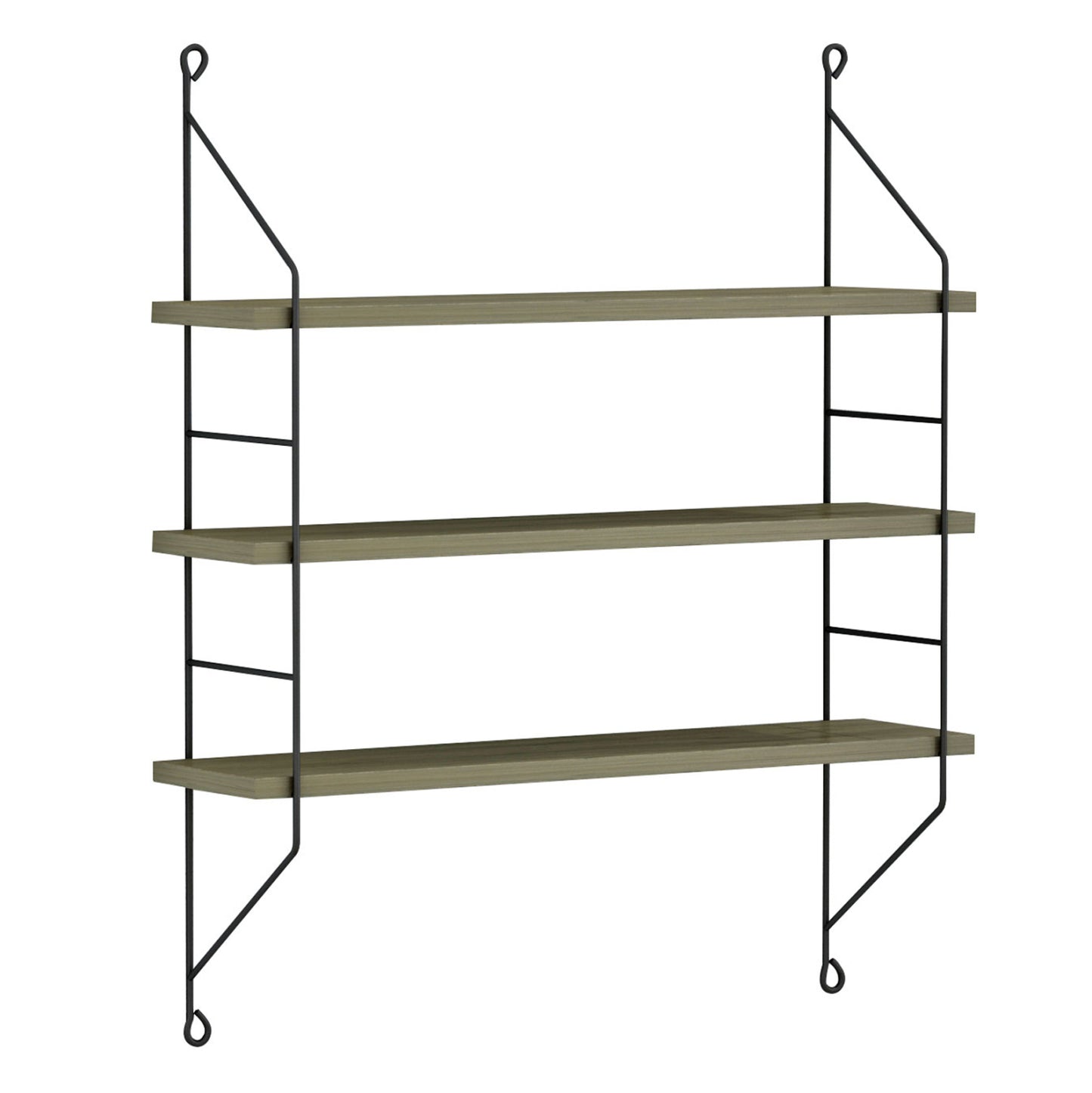 ΡΑΦΙΕΡΑ ΤΟΙΧΟΥ ACHALA ΜΕΛΑΜΙΝΗΣ OLIVE GREY 60x15x68