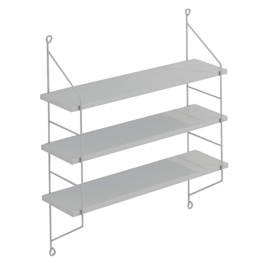 ACHALA WALL SHELF WHITE MELAMINE 60x15x68