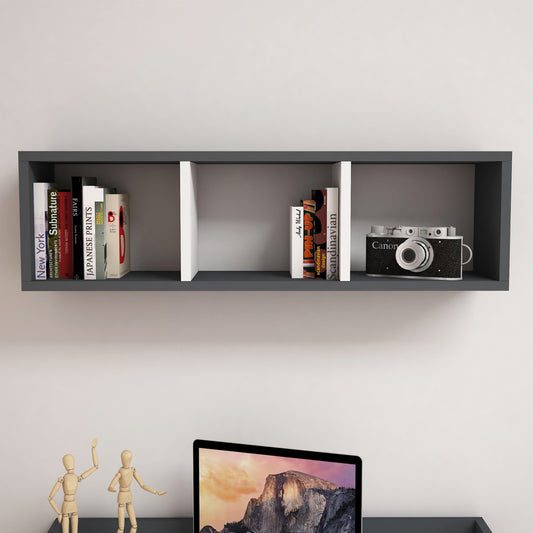 ΡΑΦΙΕΡΑ ΤΟΙΧΟΥ ΜΕΛΑΜΙΝΗΣ ΓΚΡΙ & ΛΕΥΚΟ 90x22x25,6