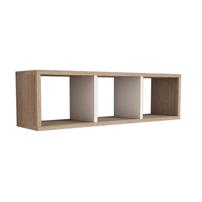 WALL SHELF MELAMINE SONOMA & WHITE 90x22x25.6