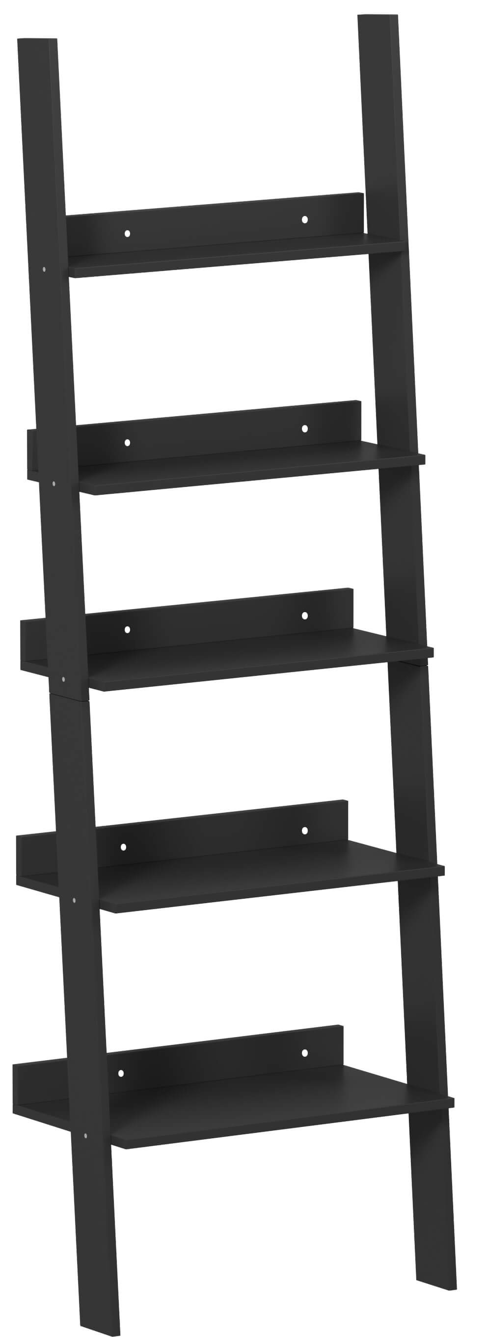 Βιβλιοθήκη Gambi Μαύρο 61x32.5x189