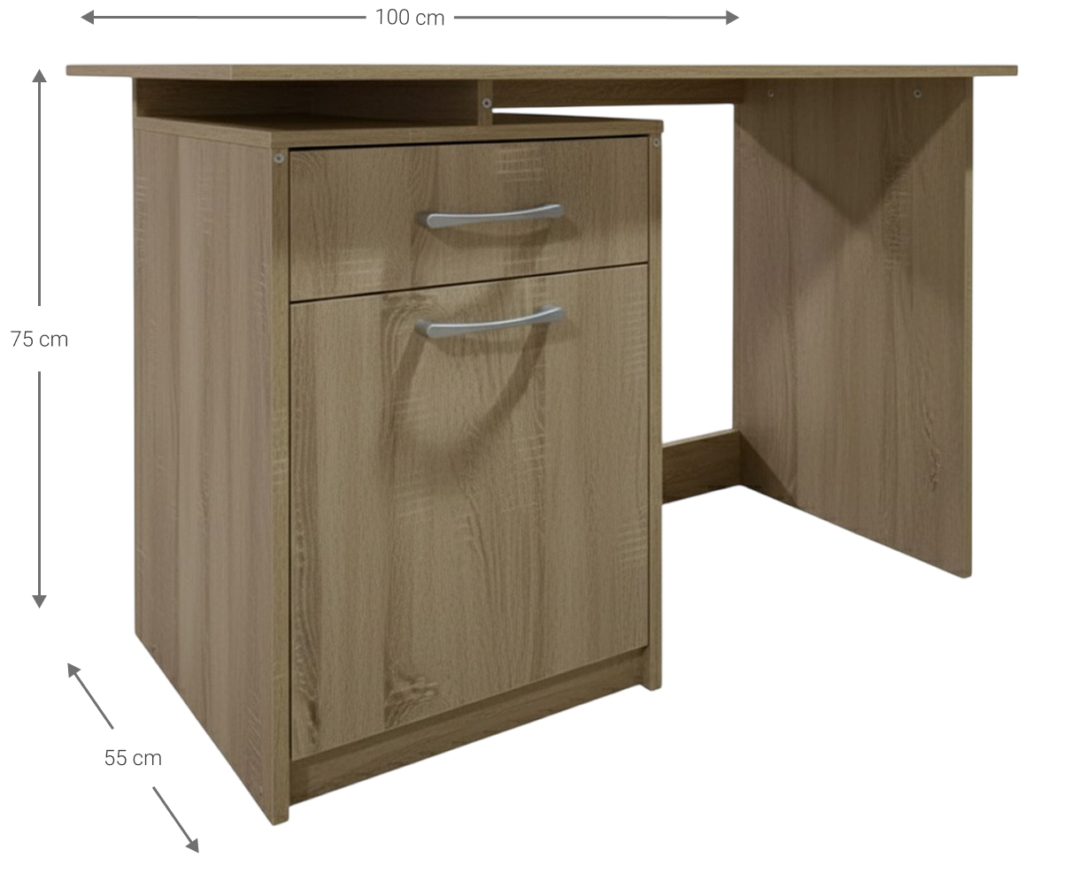 Γραφείο Levi Φυσικό 100x55x75