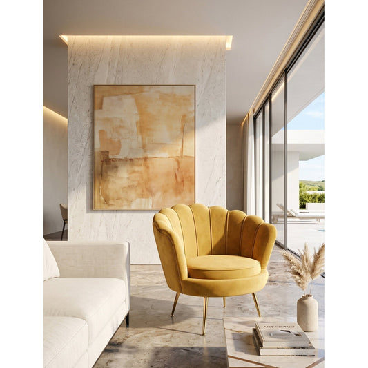 Πολυθρόνα Moli Κίτρινο 83x76.5x78