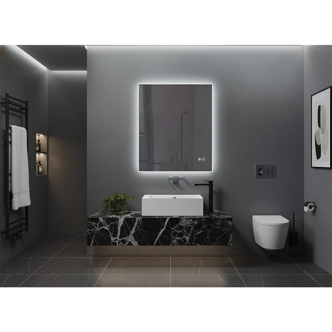 Καθρέπτης Cassia 100x70εκ