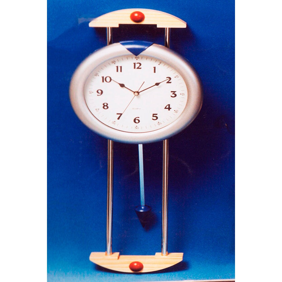 Ρολόι Τοίχου Ξύλινο με Εκκρεμές 60εκ