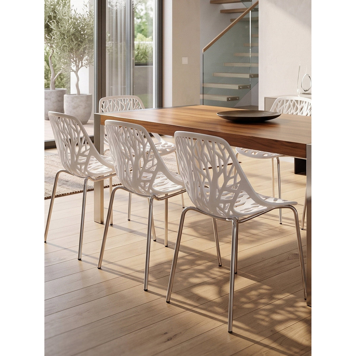 Καρέκλα Plexy Λευκό 52.5x51.5x80