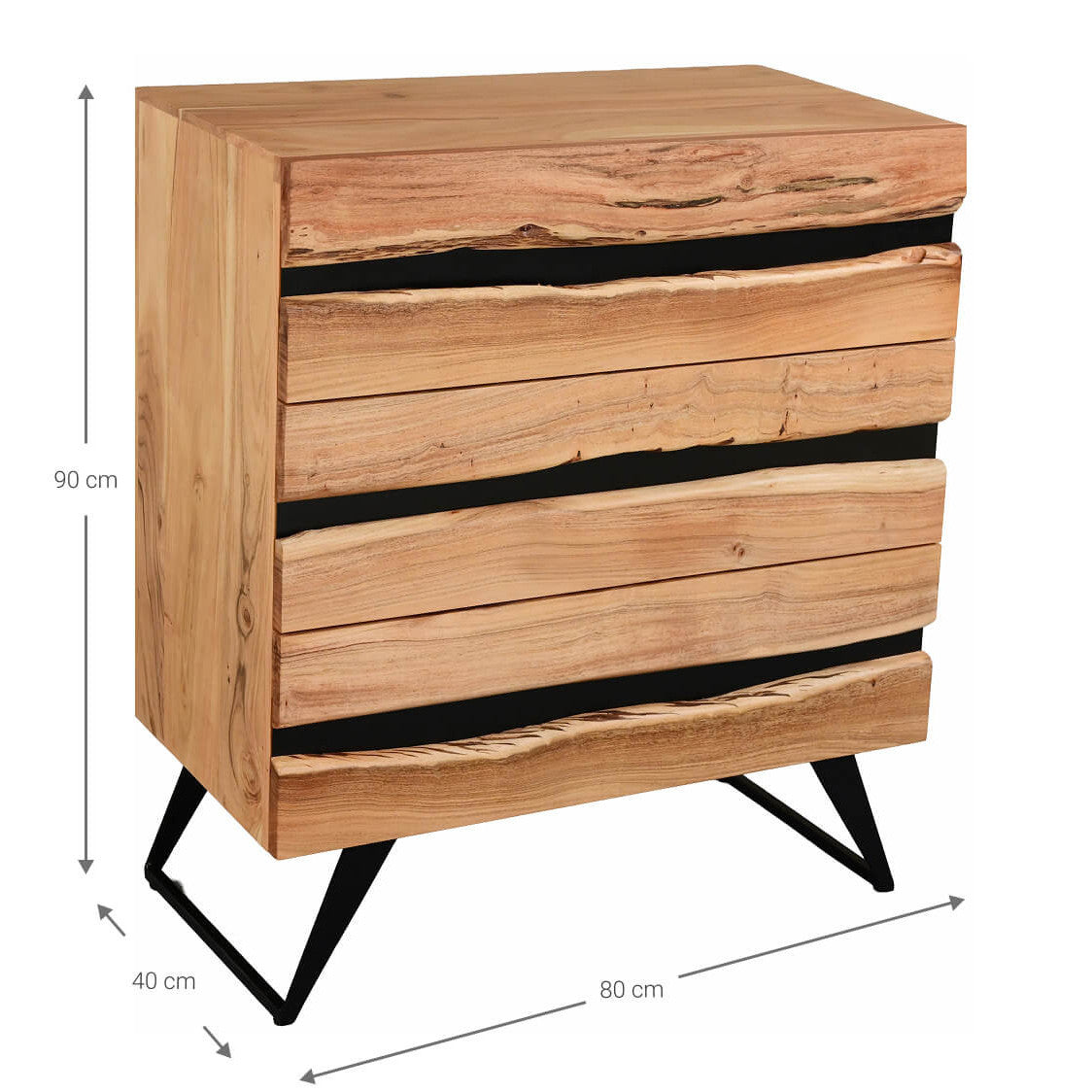 Rhea Chest of Drawers 80x40x90