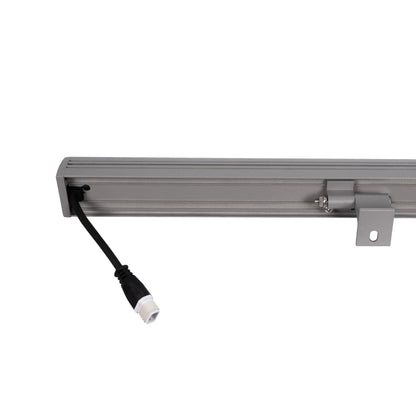 WASHERFAIA S-90093 Μπάρα Φωτισμού Wall Washer LED 24W 2880lm 15° DC 24V Αδιάβροχο IP65 Ψυχρό Λευκό 6000K Dimmable - Bridgelux SMD Chip - Ασημί - Μ100 x Π4 x Υ6.1