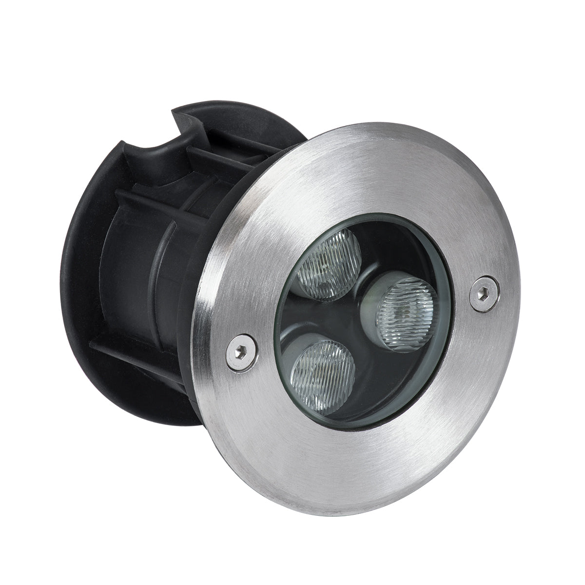 UNDERGROUND-FANI S-90979 Χωνευτό Φωτιστικό Σποτ Δαπέδου LED 12W 1080lm 60° DC 24V Αδιάβροχο IP68 Φ10 x Υ7.5cm Θερμό Λευκό 2700K - Ανοξείδωτο Ατσάλι