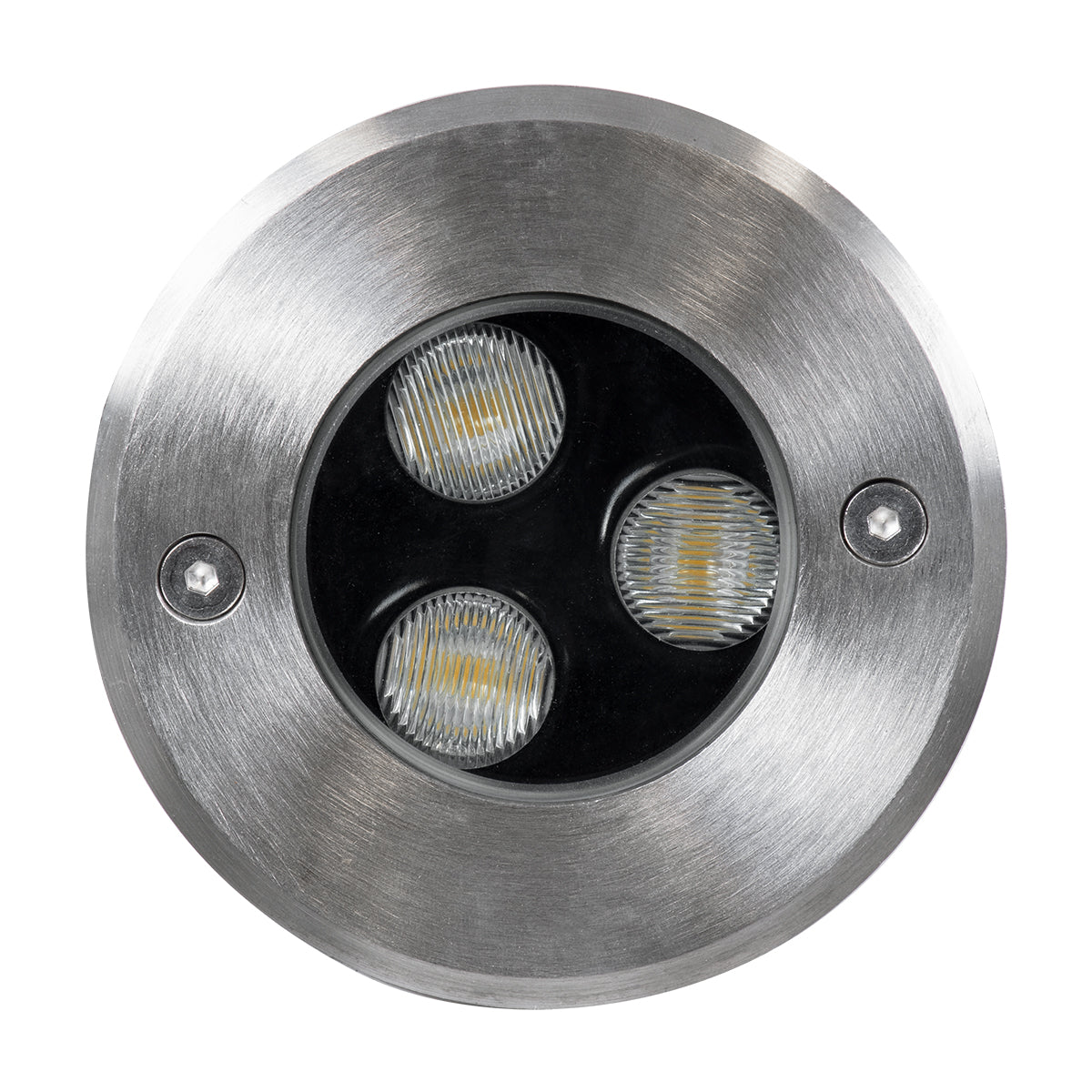 UNDERGROUND-FANI S-90979 Χωνευτό Φωτιστικό Σποτ Δαπέδου LED 12W 1080lm 60° DC 24V Αδιάβροχο IP68 Φ10 x Υ7.5cm Θερμό Λευκό 2700K - Ανοξείδωτο Ατσάλι