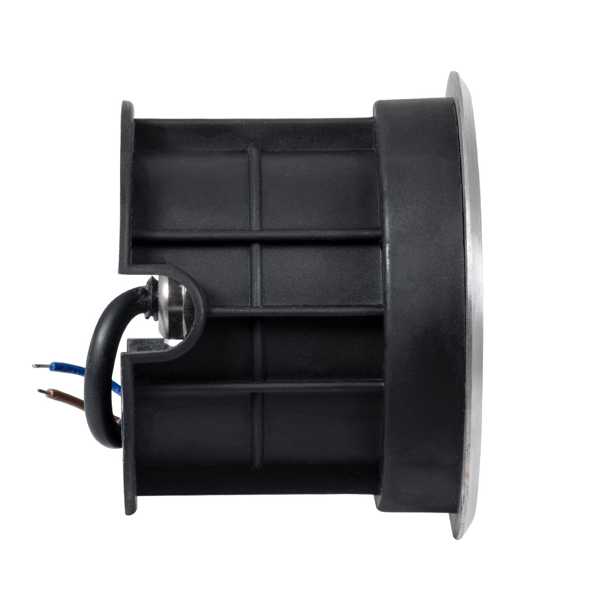 UNDERGROUND-FANI S-90979 Χωνευτό Φωτιστικό Σποτ Δαπέδου LED 12W 1080lm 60° DC 24V Αδιάβροχο IP68 Φ10 x Υ7.5cm Θερμό Λευκό 2700K - Ανοξείδωτο Ατσάλι