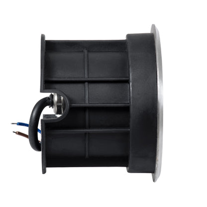 UNDERGROUND-FANI S-90979 Χωνευτό Φωτιστικό Σποτ Δαπέδου LED 12W 1080lm 60° DC 24V Αδιάβροχο IP68 Φ10 x Υ7.5cm Θερμό Λευκό 2700K - Ανοξείδωτο Ατσάλι
