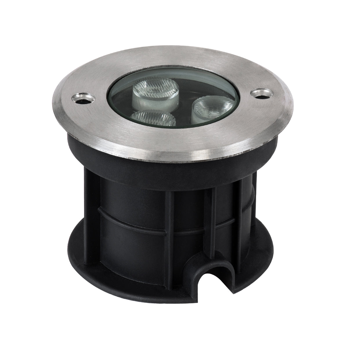 UNDERGROUND-FANI S-90979 Χωνευτό Φωτιστικό Σποτ Δαπέδου LED 12W 1080lm 60° DC 24V Αδιάβροχο IP68 Φ10 x Υ7.5cm Θερμό Λευκό 2700K - Ανοξείδωτο Ατσάλι