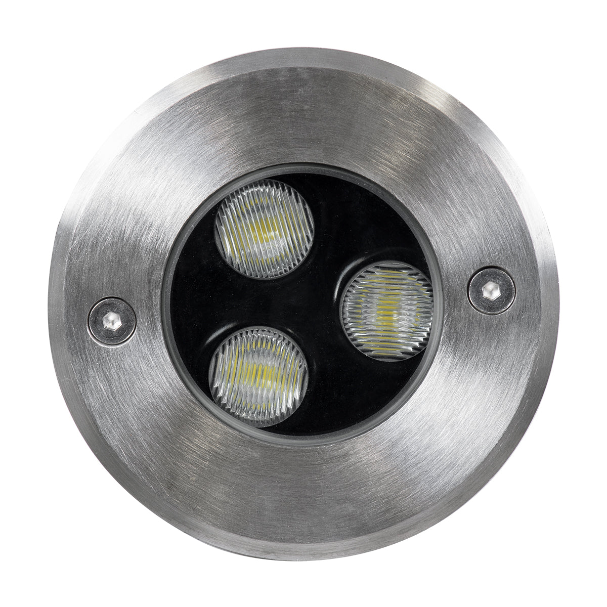 UNDERGROUND-FANI S-90980 Χωνευτό Φωτιστικό Σποτ Δαπέδου LED 12W 1200lm 60° DC 24V Αδιάβροχο IP68 Φ10 x Υ7.5cm Ψυχρό Λευκό 6000K - Ανοξείδωτο Ατσάλι