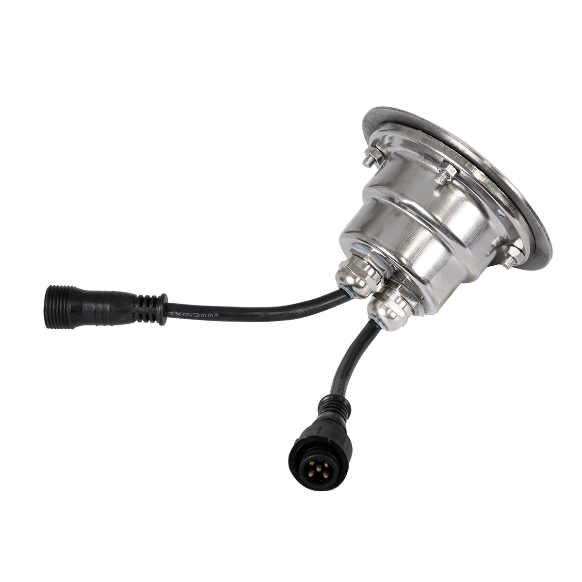 UNDERGROUND-FANI S-90981 Χωνευτό Φωτιστικό Σποτ Δαπέδου LED 12W 1020lm 60° DC 24V Αδιάβροχο IP68 Φ10 x Υ7.5cm RGBW DMX512 - Ανοξείδωτο Ατσάλι