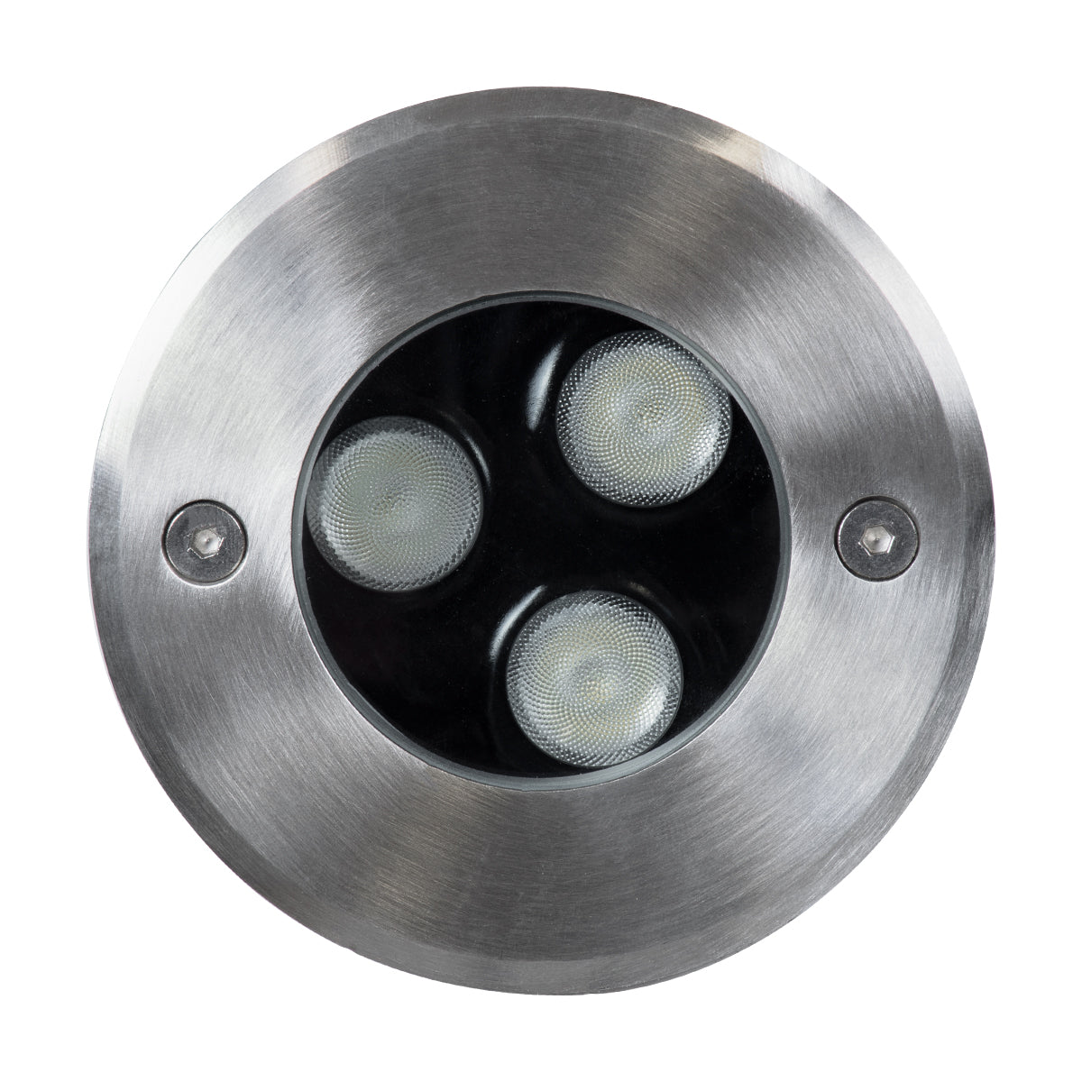 UNDERGROUND-FANI S-90981 Χωνευτό Φωτιστικό Σποτ Δαπέδου LED 12W 1020lm 60° DC 24V Αδιάβροχο IP68 Φ10 x Υ7.5cm RGBW DMX512 - Ανοξείδωτο Ατσάλι