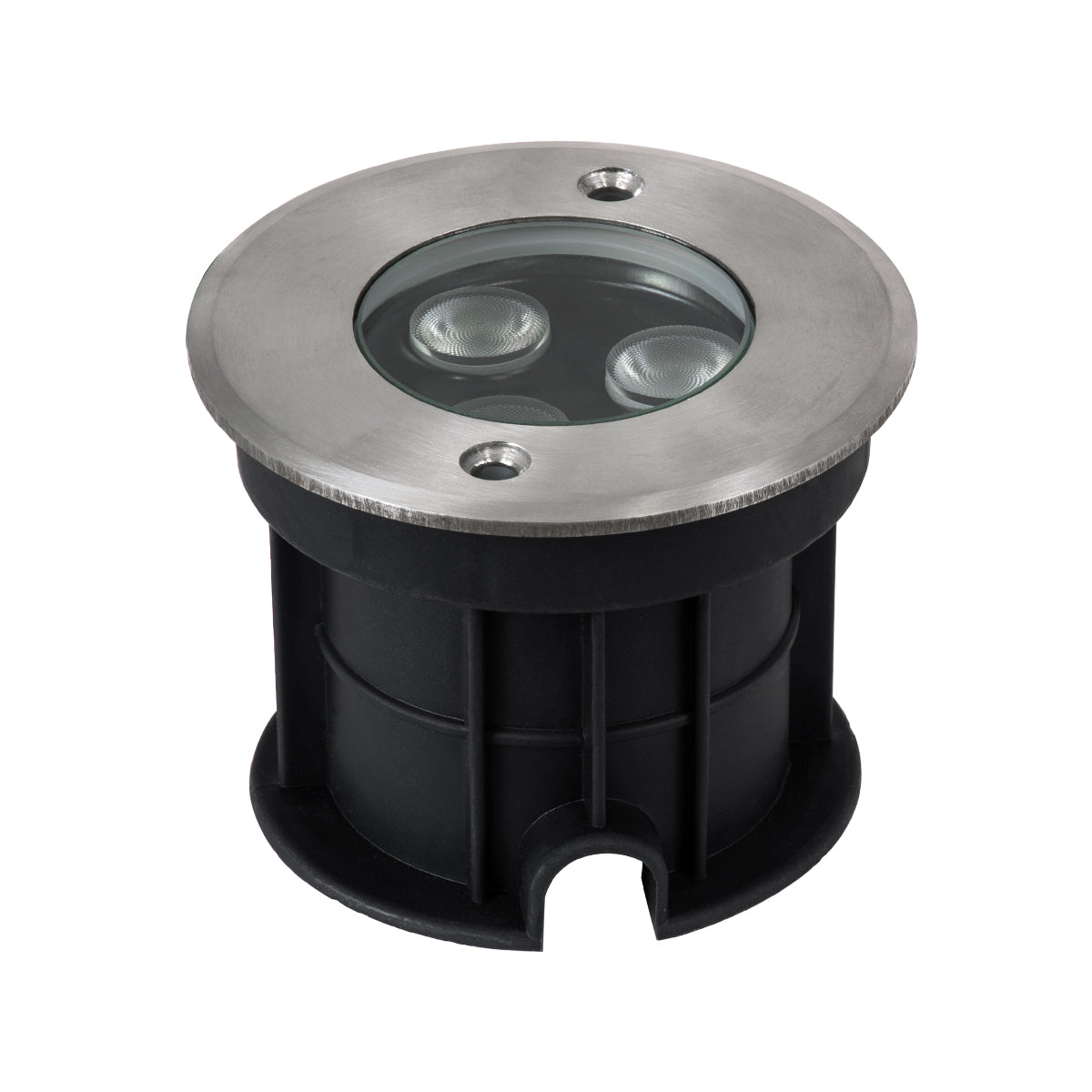 UNDERGROUND-FANI S-90981 Χωνευτό Φωτιστικό Σποτ Δαπέδου LED 12W 1020lm 60° DC 24V Αδιάβροχο IP68 Φ10 x Υ7.5cm RGBW DMX512 - Ανοξείδωτο Ατσάλι