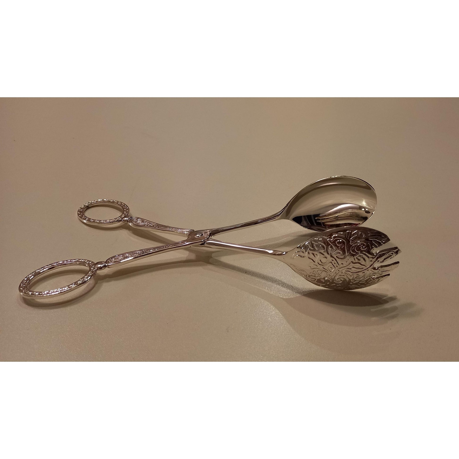 Επάργυρη Ανάγλυφη Λαβίδα Τσιμπίδα Σαλάτας 23εκ