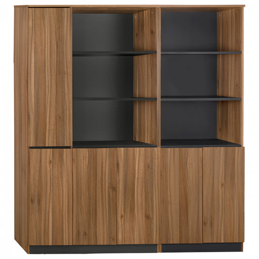 SET OF 2 PCS PROFESSIONAL OFFICE BOOKCASE SUPREME