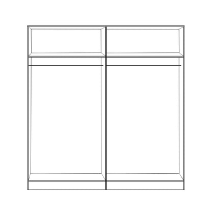 ΣΕΤ 2 ΤΜΧ ΝΤΟΥΛΑΠΑ 4ΦΥΛΛΗ ZEBRANO 160x42x181
