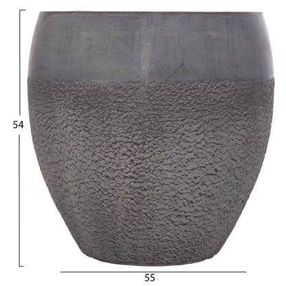 ΣΕΤ 3 ΤΜΧ ΓΛΑΣΤΡΕΣ GARDENER FIBERCLAY ΣΕ ΣΚΟΥΡΟ CEMENT ΧΡΩΜΑ Φ55x54