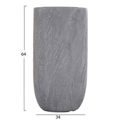 ΣΕΤ 3 ΤΜΧ ΓΛΑΣΤΡΕΣ ΚΥΛΙΝΔΡΟΙ GARDENER FIBERCLAY ΧΡΩΜΑ CEMENT Φ44x79