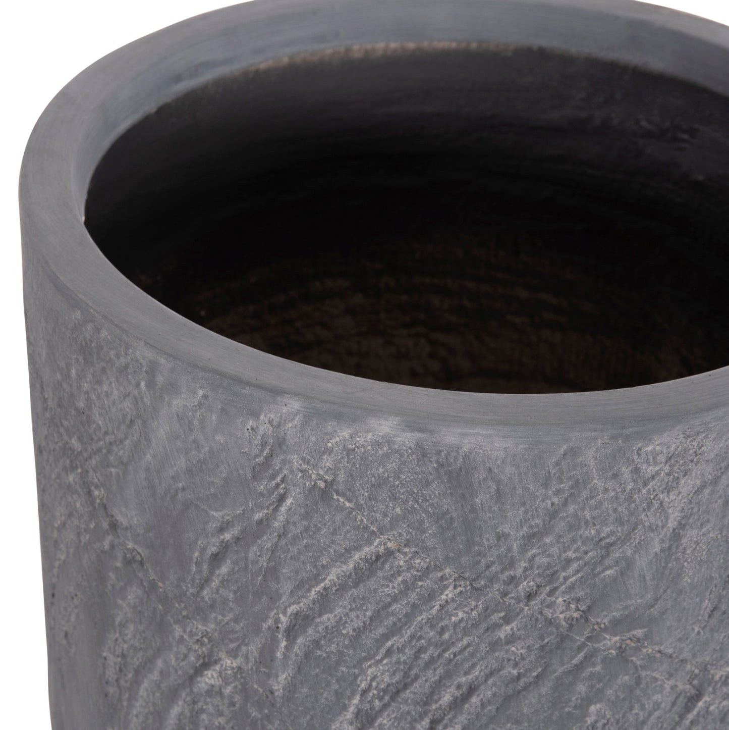 ΣΕΤ 3 ΤΜΧ ΓΛΑΣΤΡΕΣ ΚΥΛΙΝΔΡΟΙ GARDENER FIBERCLAY ΧΡΩΜΑ CEMENT Φ44x79