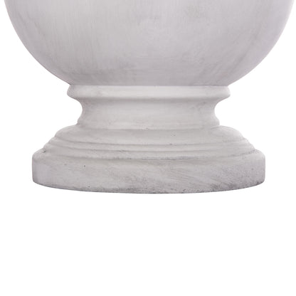 SET OF 3 POTS WITH EMBOSSED GARDENER FIBERCLAY IN OFF-WHITE Φ58x72.5