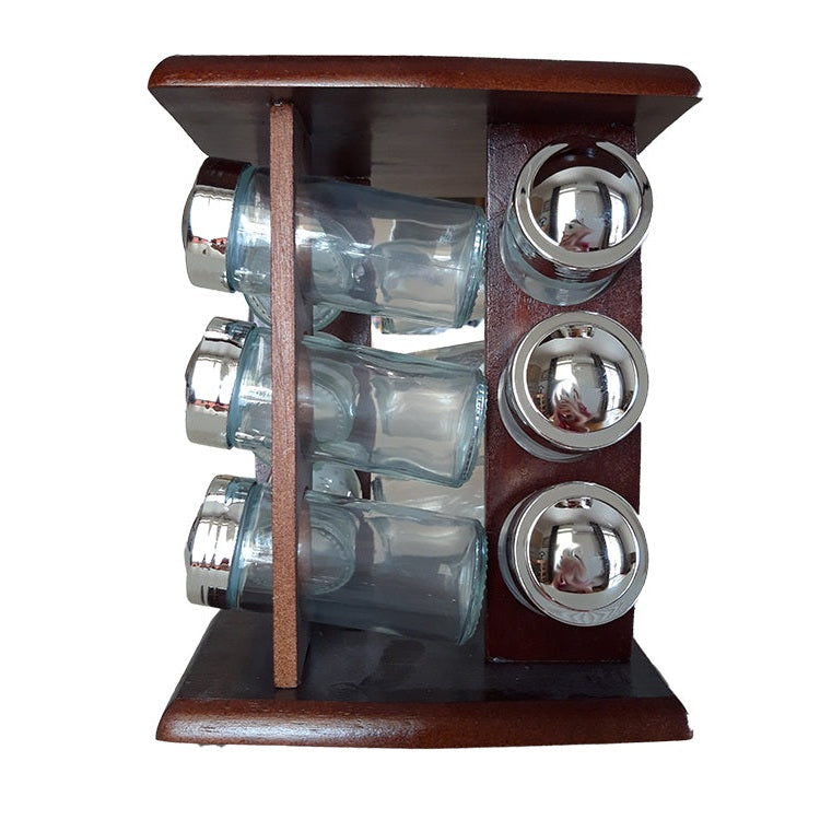 Θήκη για Μπαχαρικά με Περιστρεφόμενη Βάση 12 Τεμ