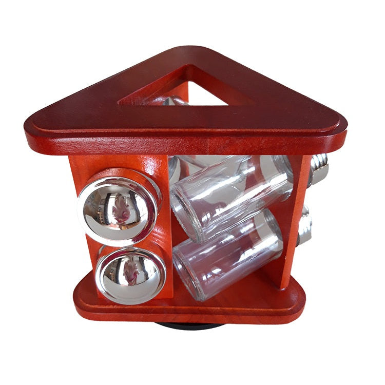 Θήκη για Μπαχαρικά με Περιστρεφόμενη Βάση 6 Τεμ